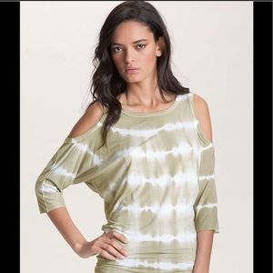 Bailey 44 Tie Dye cold shoulder shirt